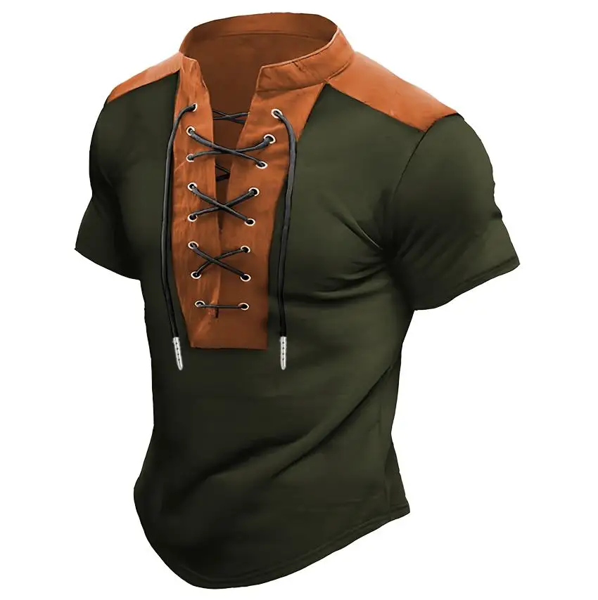Vrati u odgovoru samo konkreten naslov od 5 reci, bez ikakvih dodatnih reci i pitanja. V-neck Casual Beach T-shirt - Slika 4