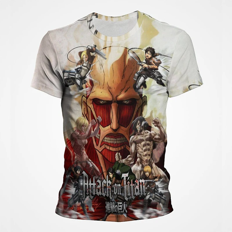 Anime Print T-Shirts for Men and Women - Slika 6