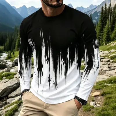 Gradient Ink Long Sleeve T-Shirt
