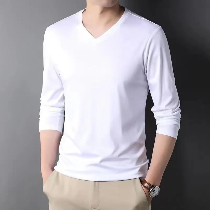 Casual Long Sleeve Men's T-shirt - Slika 2