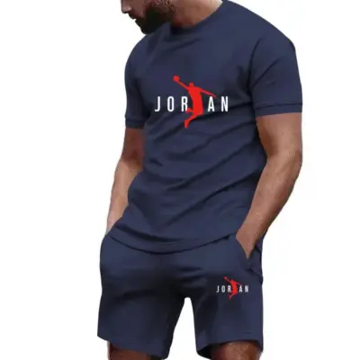 Novi Kvalitetni Muški Letnji Set - Ultra-Udobna Kombinacija Kratkih Rukava T-Shirt + Casual Trkački Šorts