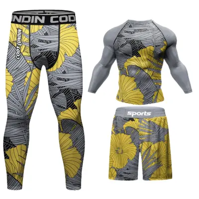 MMA Rashguard Jiu Jitsu Fitness Set