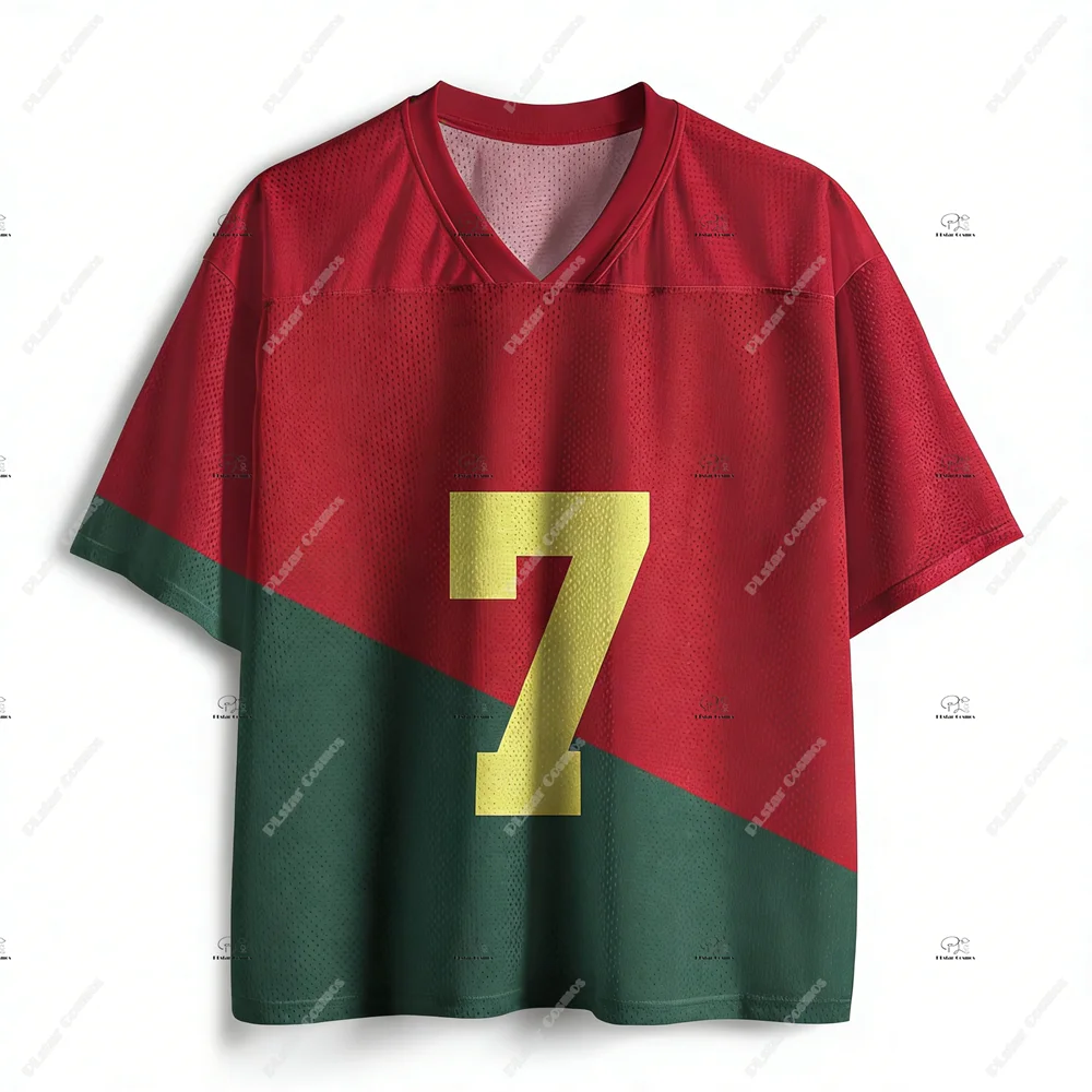-Shirt Mrežasta prilagodljiva imena fudbalskog tima Majica sa V-izrezom