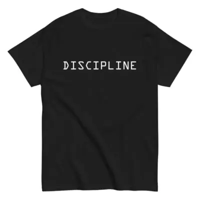 "Discipline T Shirt - Motivacija za fitnes"