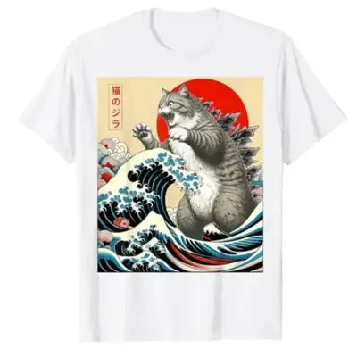 Kawaii Cat Tee for Women