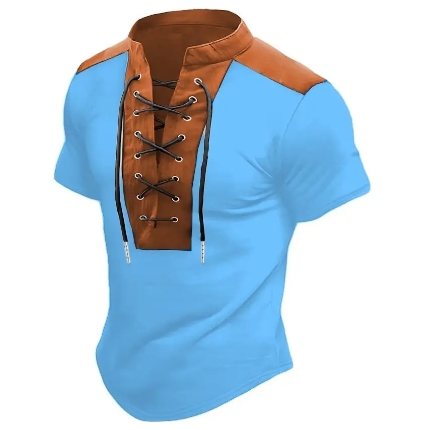 Vrati u odgovoru samo konkreten naslov od 5 reci, bez ikakvih dodatnih reci i pitanja. V-neck Casual Beach T-shirt - Slika 2