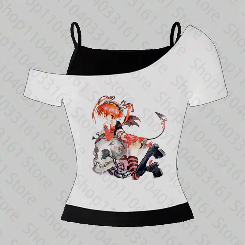Kawaii Cartoon Summer T-shirt Corp - Slika 3