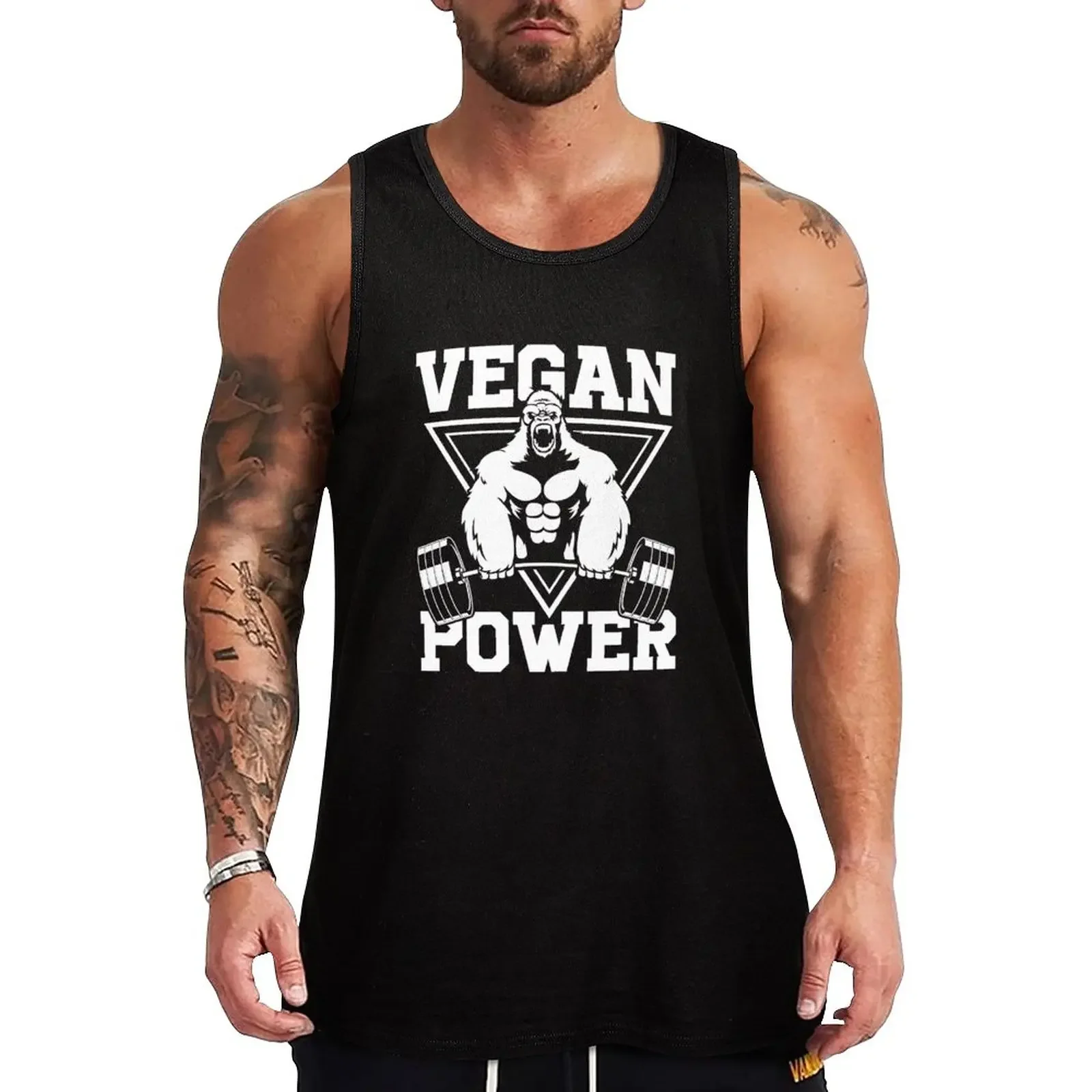 Veganska bodibilding majica za muskarce u teretani