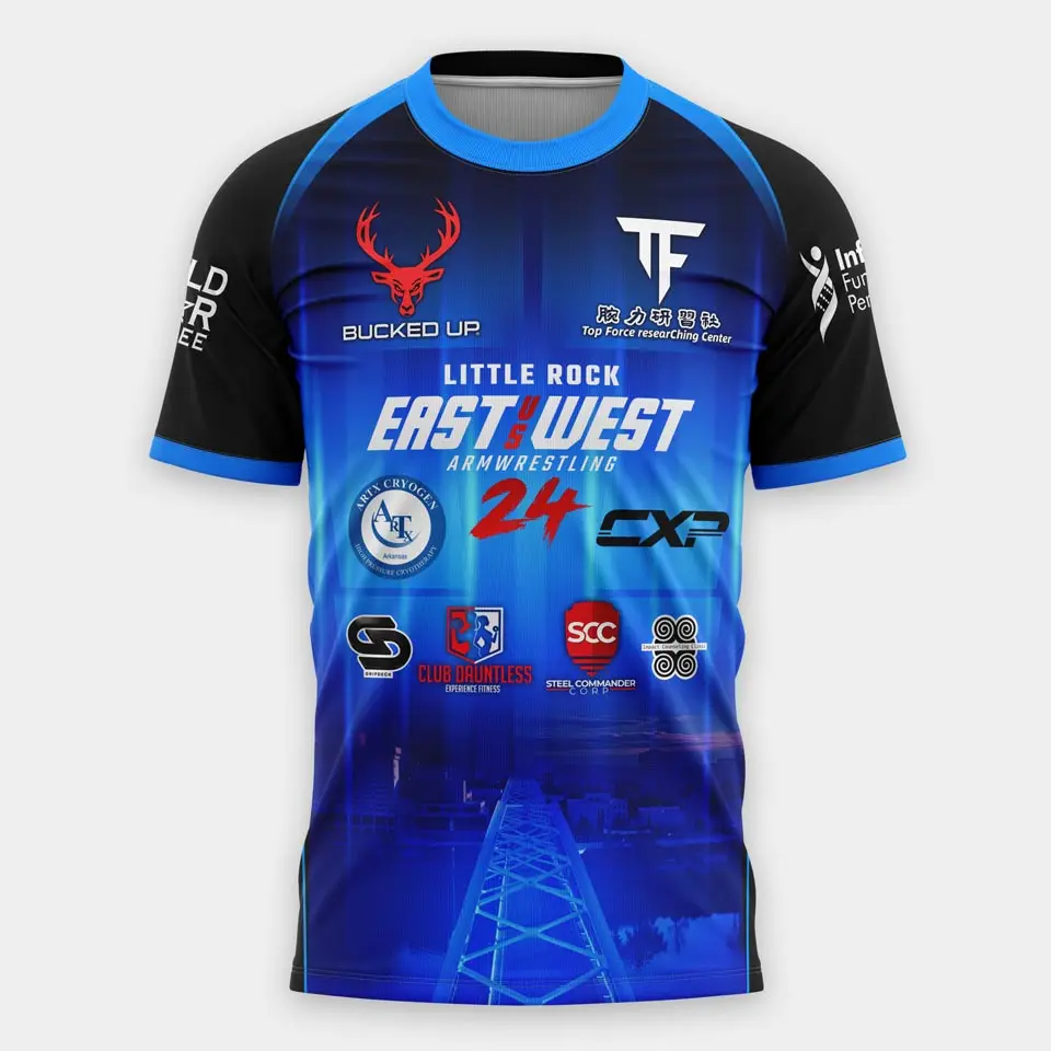 "Armwrestling T-Shirt: East vs West" - Slika 3