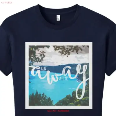 "Beachy Lake Typography T-Shirt"