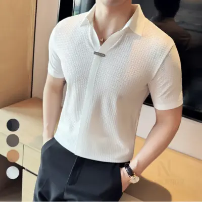 "Vrhunski Golf Polo T-shirt od visokokvalitetnog leda i svilene tkanine"