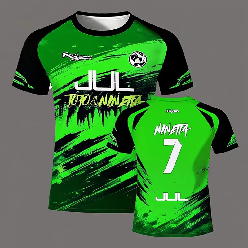 Sporty 3D Quick-Dry Football Tee - Slika 3