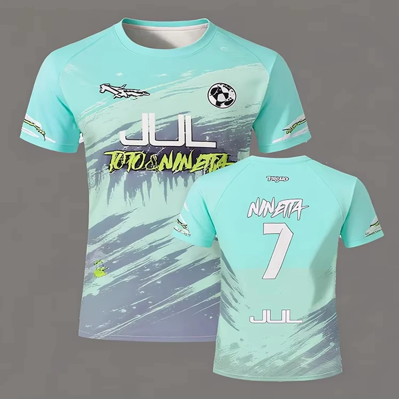 Sporty 3D Quick-Dry Football Tee - Slika 2
