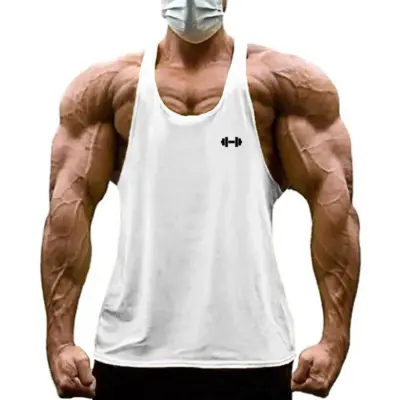 Muscle Tank Top Fitness Cotton