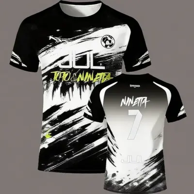 Sporty 3D Quick-Dry Football Tee