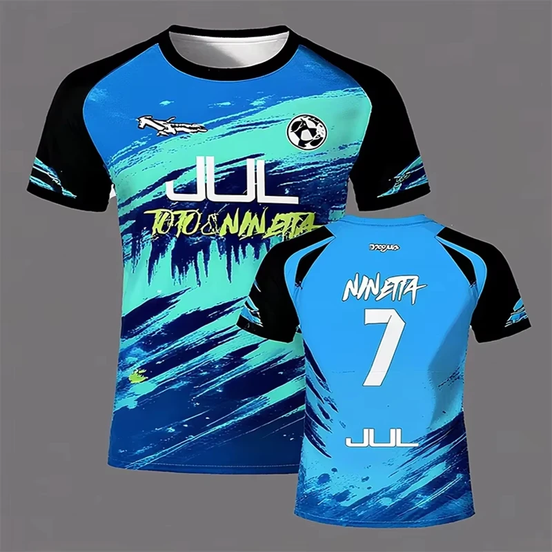 Sporty 3D Quick-Dry Football Tee - Slika 5