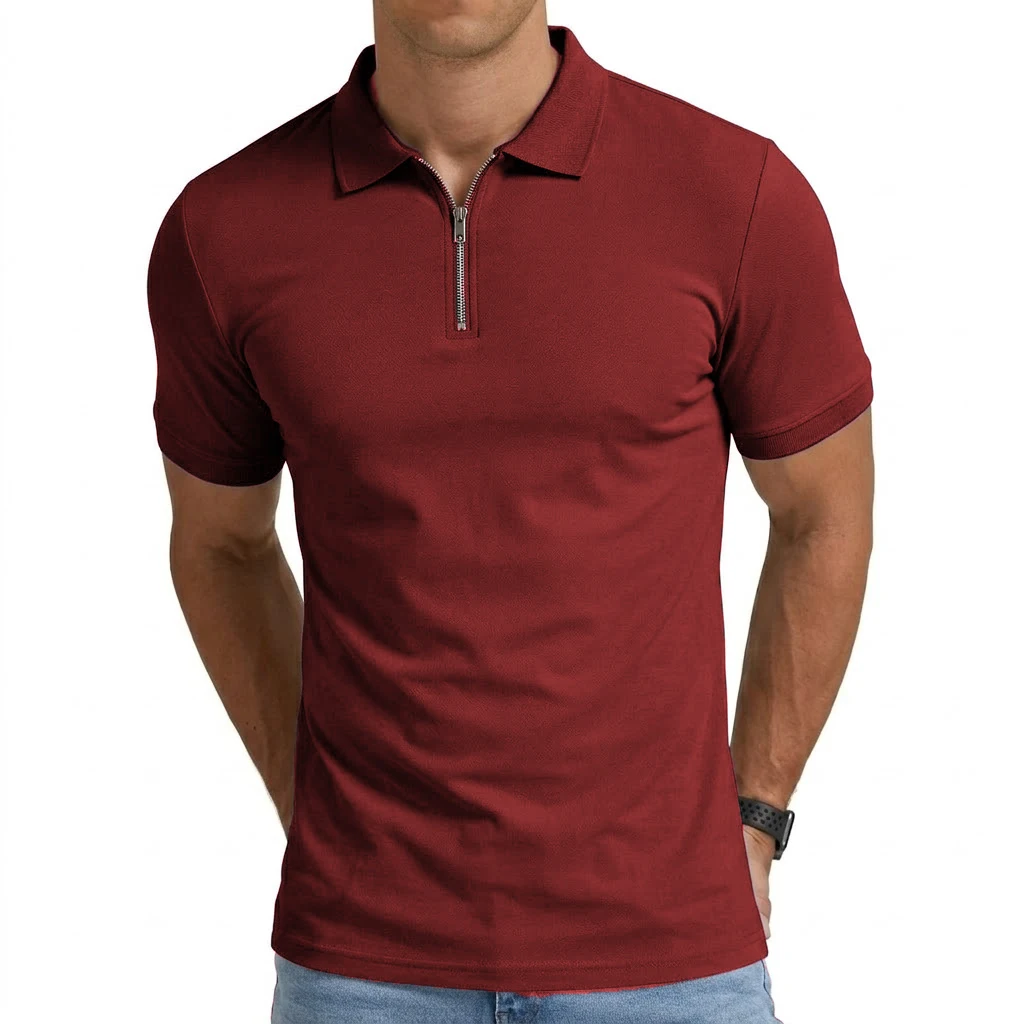 Mens Short Sleeve Football Jersey Polo - Slika 3