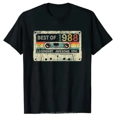 Born 1983 T-shirt Men Summer Tops