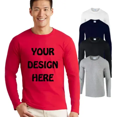 Personalizovani klasicni muski dugi rukav T-shirt