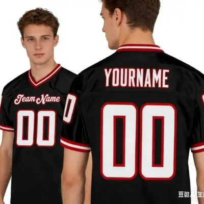 Personalizovani Fudbalski Dres Muškarci V-izrez Teget Beli