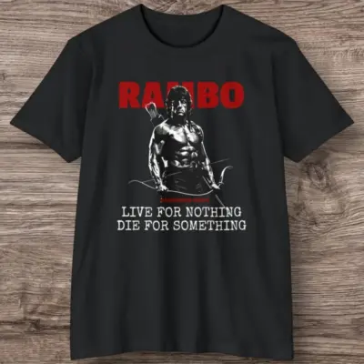 80s Retro Rambo Cotton T-shirt