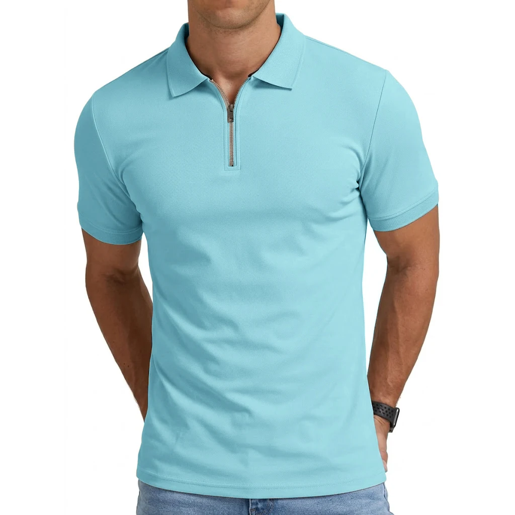 Mens Short Sleeve Football Jersey Polo - Slika 4